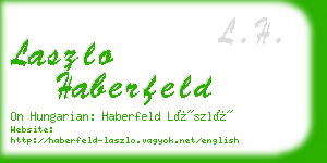 laszlo haberfeld business card